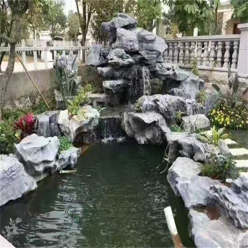 徐州庭院鱼池假山图片