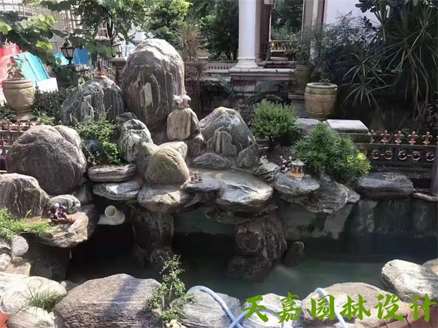 徐州小型庭院假山鱼池