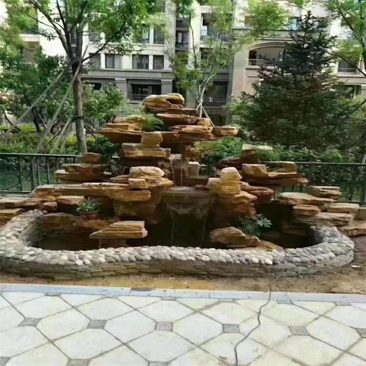 徐州庭院假山鱼池设计方案